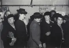 Meat Queue, Sydney 1946 by Max Dupain, 1946, silver gelatin photograph, printed 1970s, sold Sep 2012