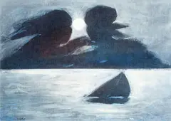 Moonlight, Cloud Lovers 1966 by Charles Blackman, 1966, oil on composition board, offered Jun 2012