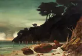 Fire Across the Bay 2007 by Rick Amor, 2007, oil on canvas, offered Jun 2012