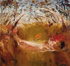 Lovers Across a Creek c1966 by Arthur Boyd, c1966, oil on canvas, offered Jun 2012