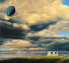 Site Office 2001 by Peter Smets, 2001, oil on canvas, sold Jun 2012