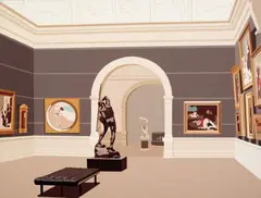 Joanna Lamb, Art Gallery Interior 2 2008, 2008, synthetic polymer paint on canvas