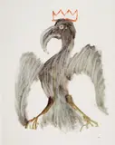 Eagle by Sidney Nolan, mixed media on paper, sold Jun 2012