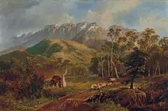 Nicholas Chevalier, Buffalo Ranges 1893, 1893, oil on canvas