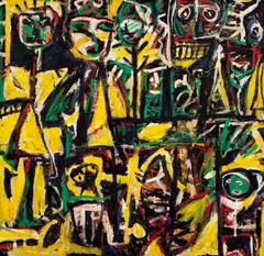 Untitled 1982 by David Larwill, 1982, oil on canvas, sold Jun 2012