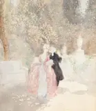 That Secret 1923 by Norman Lindsay, 1923, watercolour on paper, offered Jun 2012