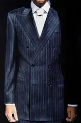 Pin Stripe Shadow 2001 by Michael Zavros, 2001, oil on canvas, sold Jun 2012