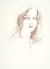 Catherine 1984 by Brett Whiteley, 1984, etching, sold Jun 2012