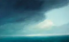 Chris Langlois, Storm (Indigo and Phthalo Blue) no.3 1999, 1999, oil on canvas