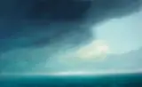 Chris Langlois, Storm (Indigo and Phthalo Blue) no.3 1999, 1999, oil on canvas
