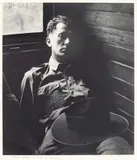 Max Dupain, Tired Soldier on Train - Queensland 1943