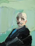 Ben Quilty, Portrait after Self Portrait by Arthur Streeton 2004, 2004, oil on canvas