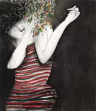 George Baldessin, Untitled 1977, 1977, charcoal and paint on paper