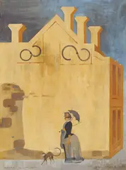 Eric Anchor Thake, Seurat in Carlton 1970, 1970, oil on canvas