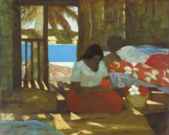 Island Room by Ray Crooke, oil on canvas on board, sold Mar 2012
