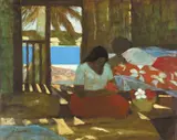 Ray Crooke, Island Room, oil on canvas on board