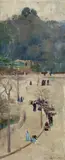 Arthur Streeton, Cairo Street Scene (Ezbekiyeh Gardens) c1898