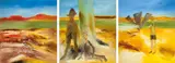 Dig (Burke and Wills) 1985 by Sidney Nolan, 1985, oil on canvas (triptych), sold Mar 2012