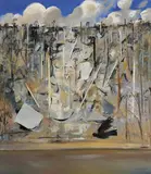 Arthur Boyd, Shoalhaven with Flying Bird c1980