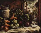 Yosl Bergner, Still Life 1941, 1941, oil on board