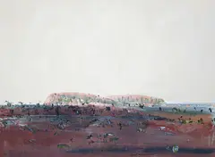 The Rock by Fred Williams, gouache on paper on board, offered Mar 2012