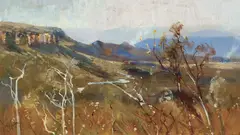 Kanimbla Valley c1890 by A. H. Fullwood, c1890, oil on board, sold Mar 2012