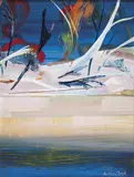 Shoalhaven Quartet (panel IV) c1981 by Arthur Boyd, c1981, oil on copper panel, offered Mar 2012