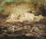 James Gleeson, Aphrodite Landing at Low Tide
