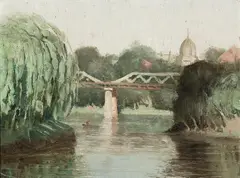 The Parramatta River 1922 by Lloyd Rees, 1922, oil on canvas on board, sold Mar 2012