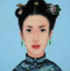 Flower Drum V 2002 by Zhong Chen, 2002, oil on canvas, sold Mar 2012