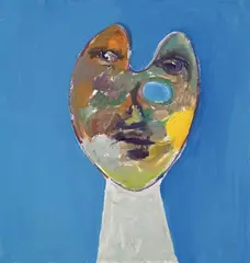 Face 1979 by Sidney Nolan, 1979, oil on canvas, sold Mar 2012