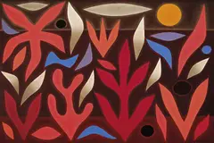 Abundant Land 1985 by John Coburn, 1985, oil on linen, sold Mar 2012