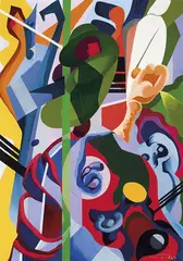 Ivor Francis, Ascension 1967, 1967, oil on canvas laid on board
