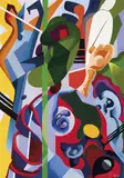 Ivor Francis, Ascension 1967, 1967, oil on canvas laid on board