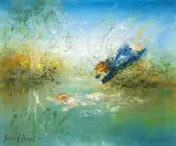 David Boyd, The Blue Angel and the Swimmer c1980