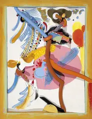 Colin Lanceley, Trapeze 1968, 1968, mixed media on canvas