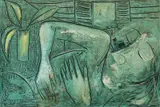 Charles Blackman, Untitled (Lovers) c1960s