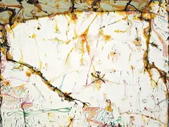 Landscape in Series 1994 by John Olsen, 1994, oil on canvas, sold Dec 2011