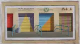 Jeffrey Smart, Study for 'The Four Closed Shops' 1982