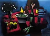 The Red Tablecloth c1968 by Charles Blackman, c1968, oil on board, offered Dec 2011