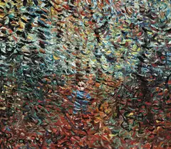 Autumn (Highgate) 1963 by John Perceval, 1963, oil on board, sold Dec 2011