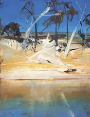 Shoalhaven by Arthur Boyd, oil on board, sold Dec 2011