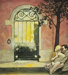 A Hidden Exchange 1996 by Fred Cress, 1996, acrylic on canvas, offered Dec 2011