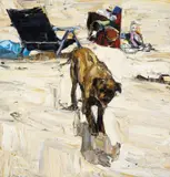 Nicholas Harding, Beach Chair and Dog 2006