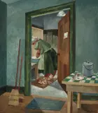 Hal Missingham, Doing the Washing 1947, 1947, oil on canvas