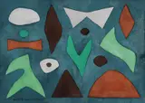 John Coburn, Study for Secret Garden 1998, 1998, watercolour on paper