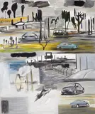 Ken Whisson, From Here and From There 2001, 2001, oil on linen