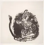 Brett Whiteley, Young Baboon 1977, 1977, sugarlift aquatint