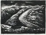 Peter Booth, Drawing (Landscape with Fly) 1988