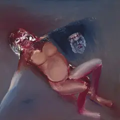 Figure 1972 by Sidney Nolan, 1972, oil on composition board, sold Dec 2011
